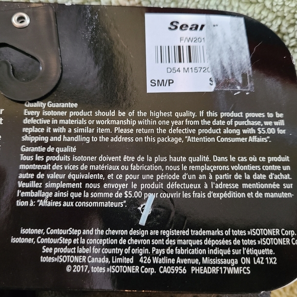 🌟NWT Isotoner Black Slippers Size 6.5-7 - Picture 6 of 7